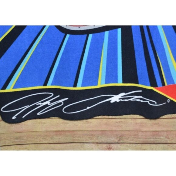 Jeff Gordon Nascar #24 Monte Carlo Fleece Throw Blanket Size 57" X 50" Signature - Picture 5 of 6